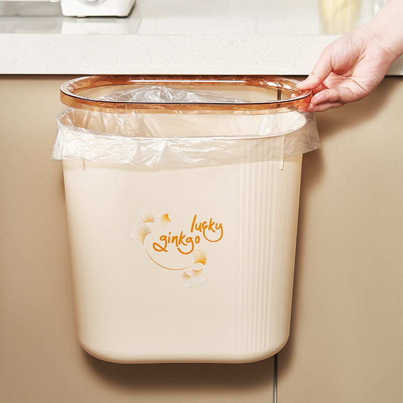 C64-529 Multi-purpose wall-mounted trash can, slit without drilling, multi-functional living room, kitchen, narrow slit and bathroom trash can details Picture