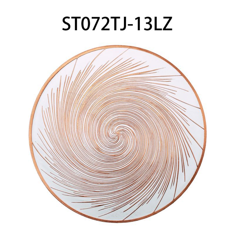 Round waterproof, oil-proof, easy-to-clean and heat-insulating placemats for both Chinese and Western cuisine Specification image