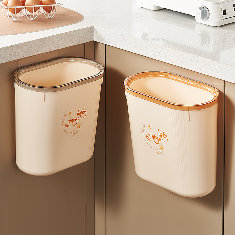 C64-529多用壁挂垃圾桶夹缝免打孔多功能客厅厨房窄缝卫生间垃圾桶