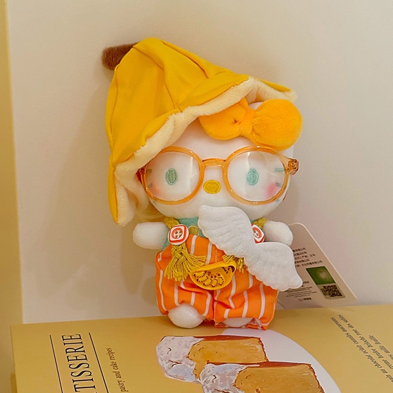 Authentic classic KT hellokitty backpack bag pendant, cartoon cute Hello Kitty keychain, plush doll, women's gift details Picture