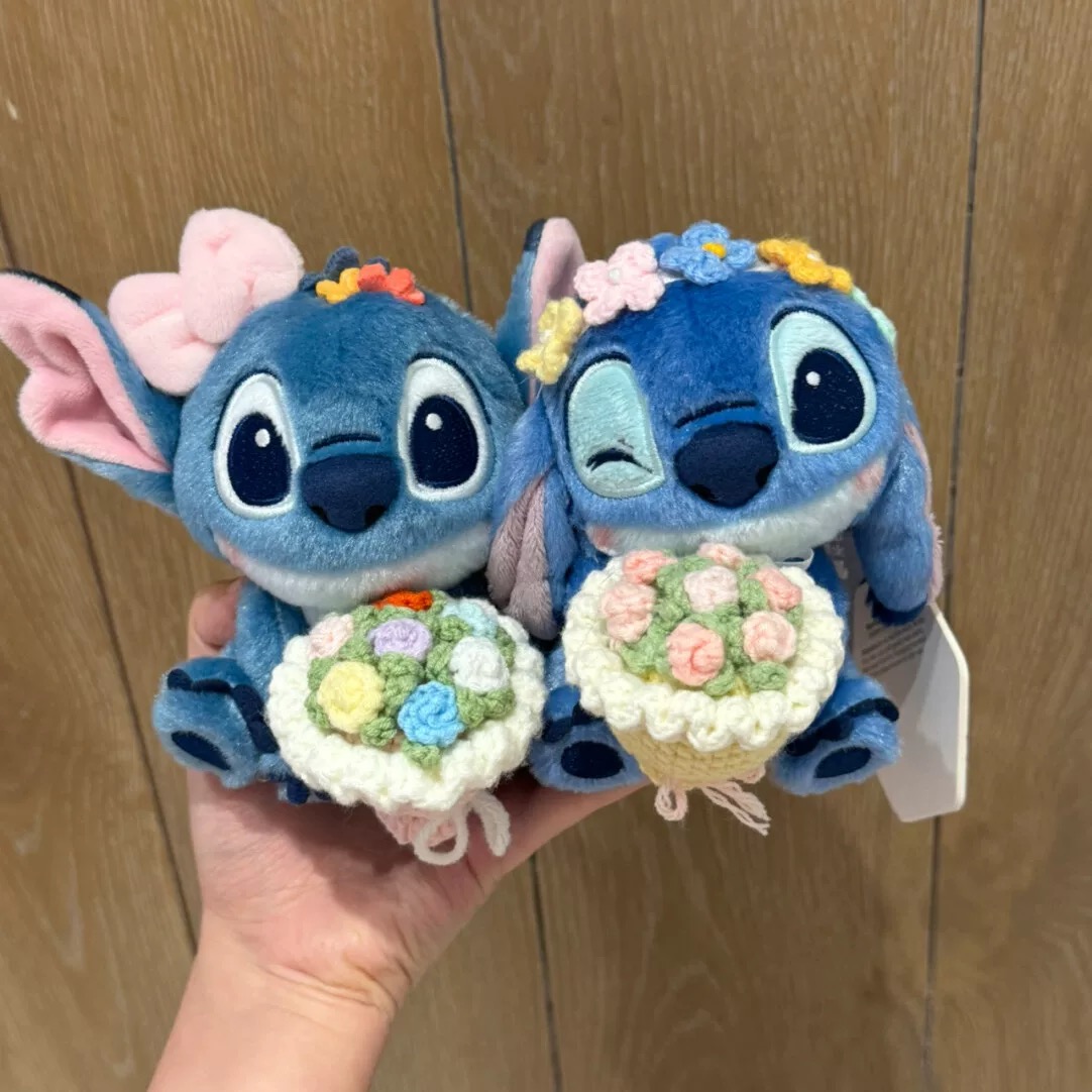 Official cute Stitch Star Baby cartoon plush toy, Stitch Kid pendant, keychain, doll pendant gift Specification image