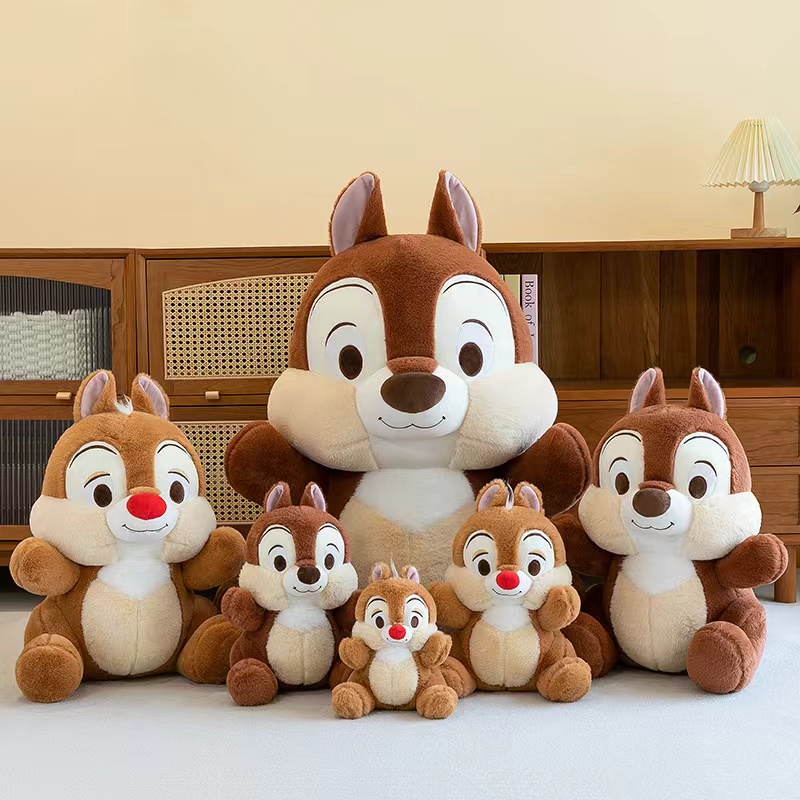 Cross-border cartoon large-sized squirrel plush toys, cute forest animal squirrel dolls, children's festival gift dolls
