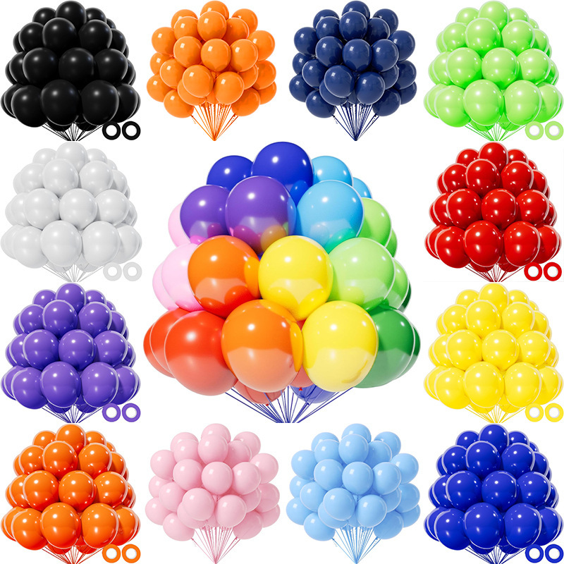 10-inch thickened matte latex balloons in cross-border 20Pcs for birthday, wedding, party and New Year festival decoration