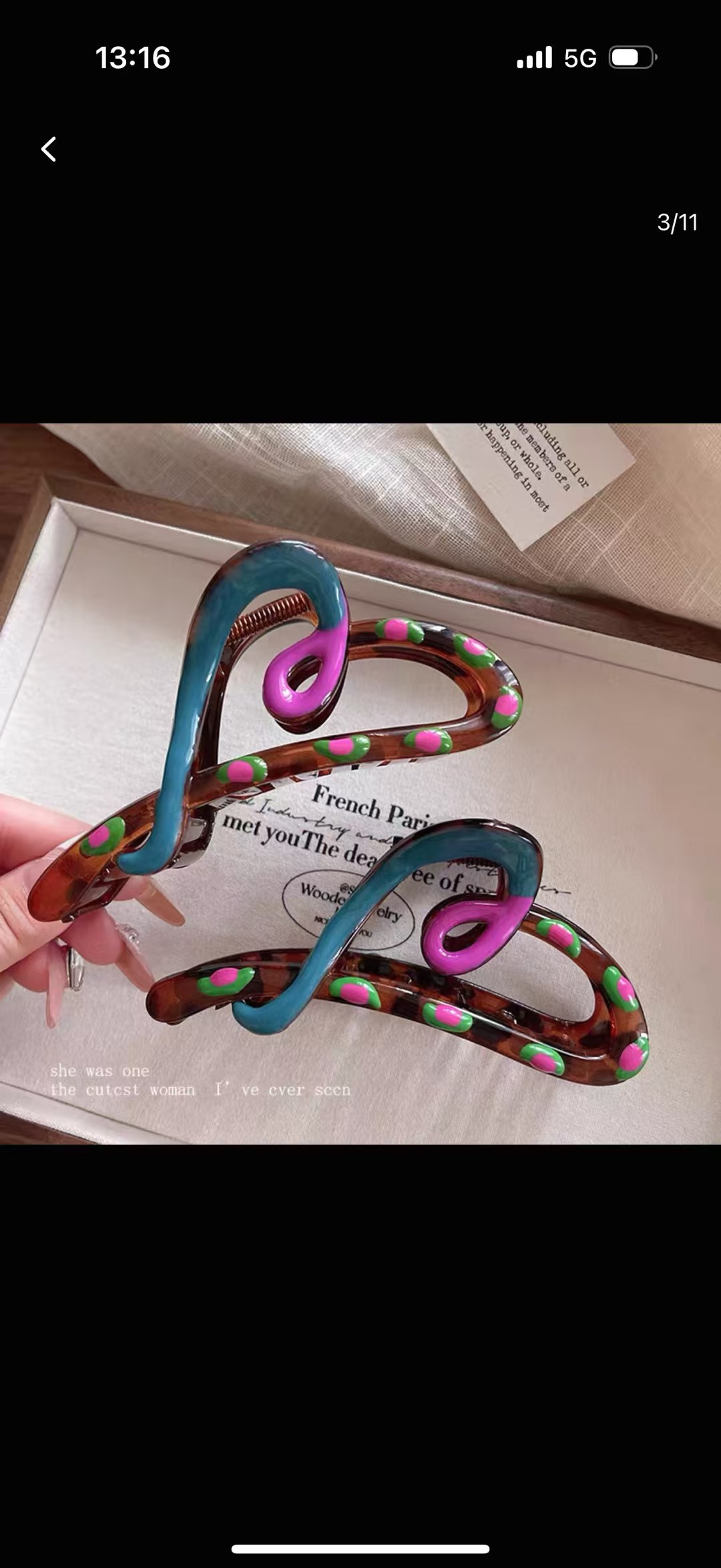 可爱醋酸发夹儿童发饰抓夹小女孩发夹发饰品多色装饰发夹夹子