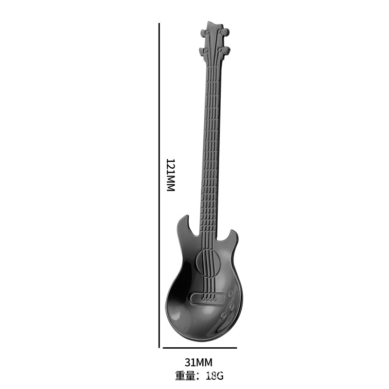 Cross-border 304 stainless steel spoon, guitar spoon, ice bar spoon, music bar spoon, coffee blender spoon, mug spoon Application Scenario