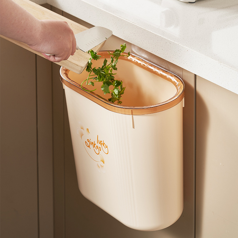 C64-529 Multi-purpose wall-mounted trash can, slit without drilling, multi-functional living room, kitchen, narrow slit and bathroom trash can Specification image