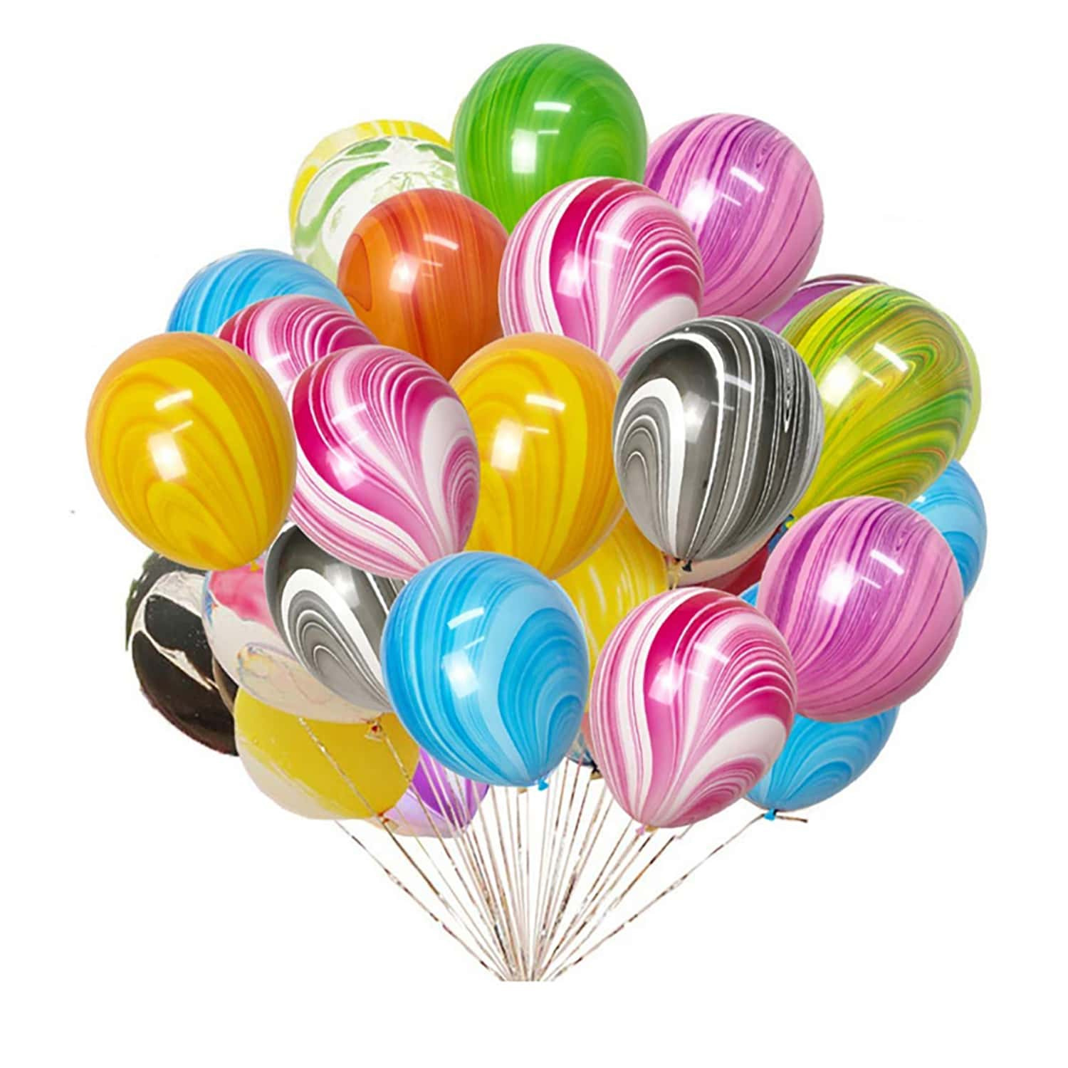 10-inch agate balloon macaron children's balloon cartoon color thickened explosion-proof birthday scene decoration