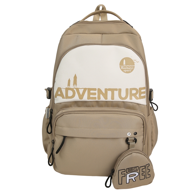 男女旅行包大容量电脑包简约休闲包双肩包初中生高中生大学生书包时尚潮流背包轻便韩版背包百搭背包双肩通勤背包学生书包运动背包