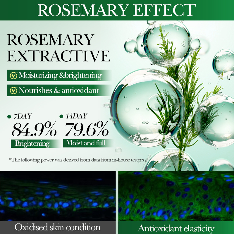 All-english BIOAOUA Rosemary Anti-Wrinkle Nourishing Whitening Facial mask Cross-border export wholesale Specification drawing