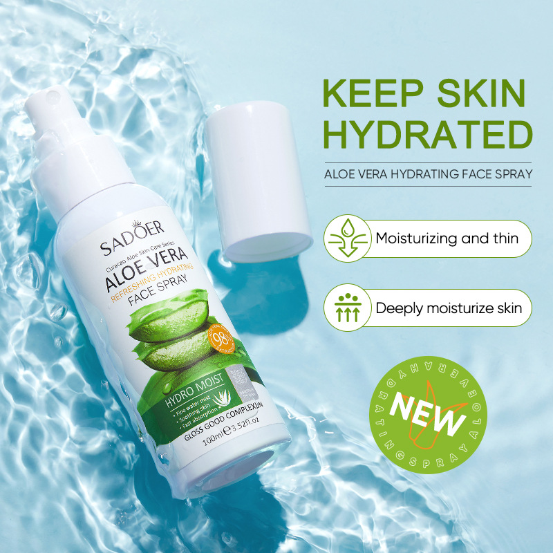 Cross-border export wholesale of SADOER Vitamin C Aloe Atomizing Hydrating, Moisturizing and brightening Spray details Picture