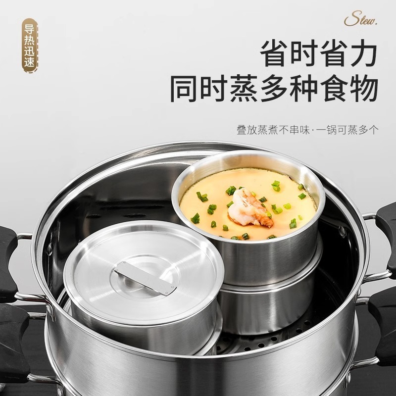 Stainless steel bowl, steamed egg bowl, baby steamed egg custard bowl, covered steamed egg small bowl, stewing cup, steamed bowl, antibacterial grade steamed bowl wholesale Specification drawing