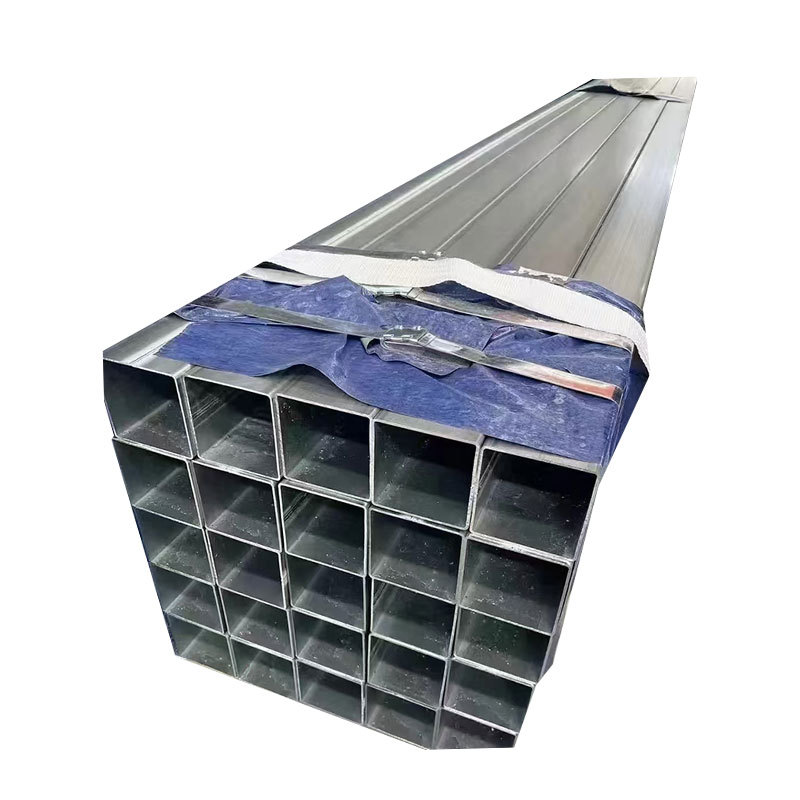 Zinc-aluminum-magnesium square tube manufacturer has large-diameter galvanized square tubes in stock for building curtain walls and black iron square tubes for engineering use Item Picture