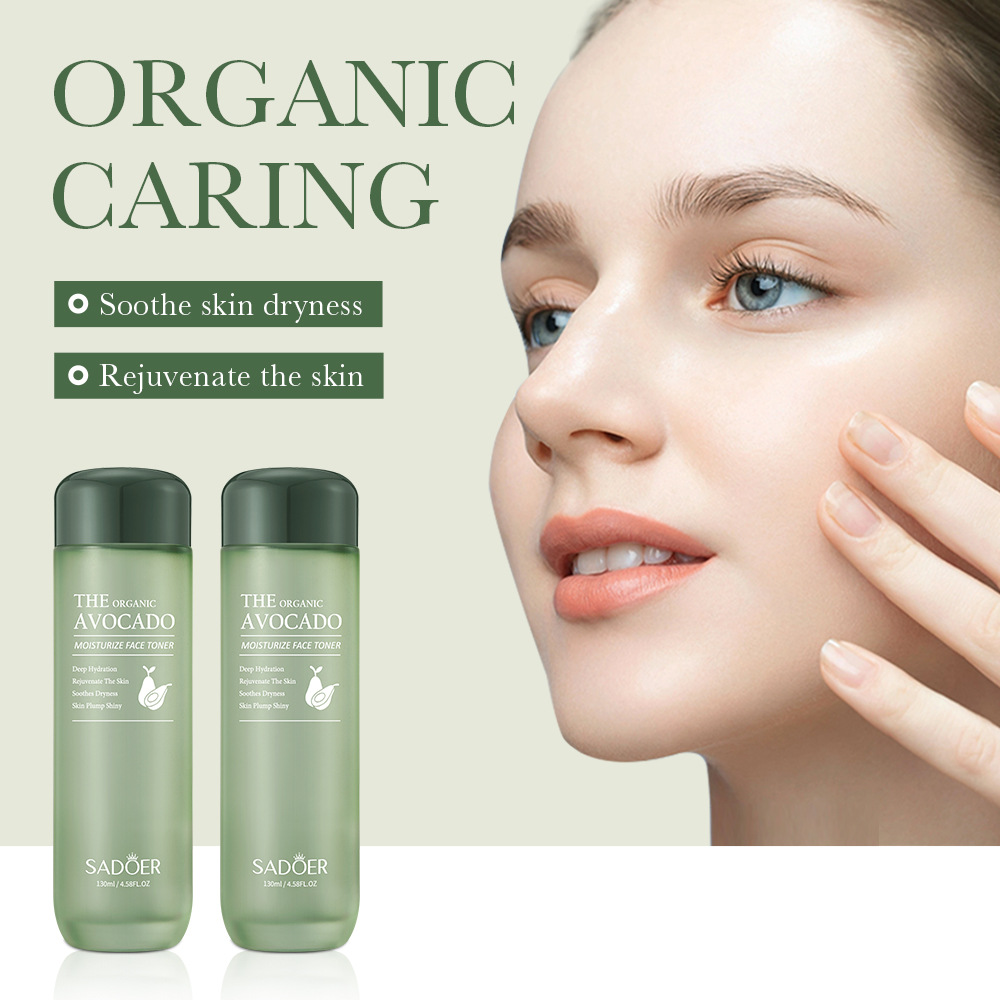 All-english SADOER organic avocado Moisturizing toner, hydrating and moisturizing water, cross-border export wholesale Application Scenario