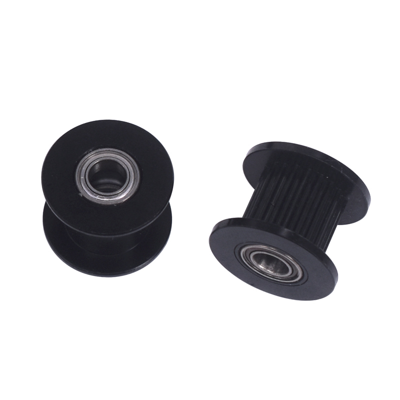 Wholesale 3D printer accessories: 2GT synchronous pulley, H-type gt2 pulley, idler pulley, width 6MM, black 16/20 Specification drawing
