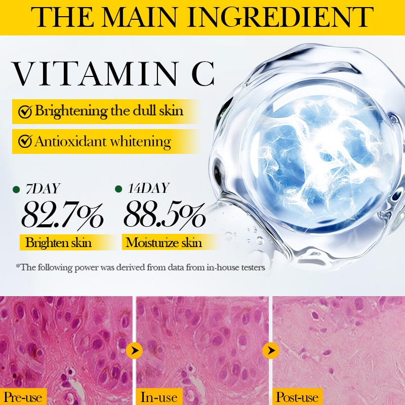 FAYANKOU Vitamin C Whitening and Brightening Mask, Brightening and Moisturizing Mask Cross-border export wholesale Specification drawing