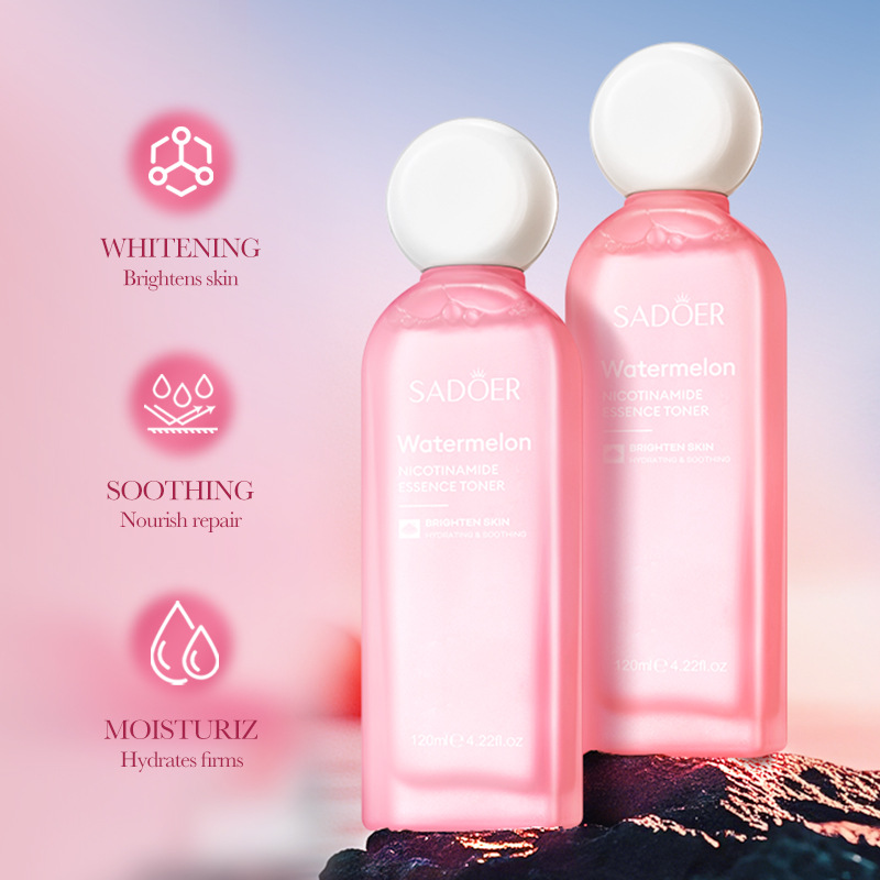 Cross-border export wholesale of SADOER Watermelon Nicotinamide Essence Water, Toner and Moisturizing Water in full English details Picture