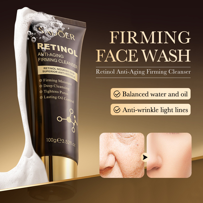 Cross-border wholesale of all-English SADOER Retinol Anti-Aging Facial cleanser details Picture