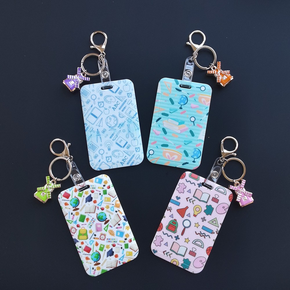 Foreign trade funny cartoon campus name tags, ID card holders, work ID cards, bus student and employee ID card holders can be printed with logos Application Scenario