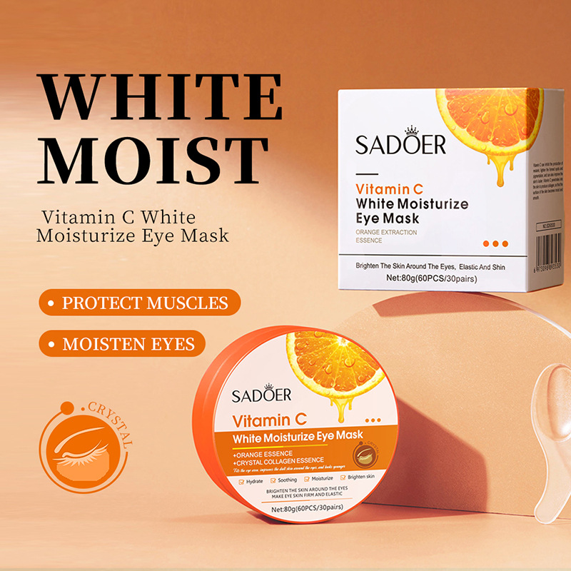 Cross-border wholesale of SADOER Vitamin C Moisturizing Eye mask and hydrating eye Mask in English details Picture