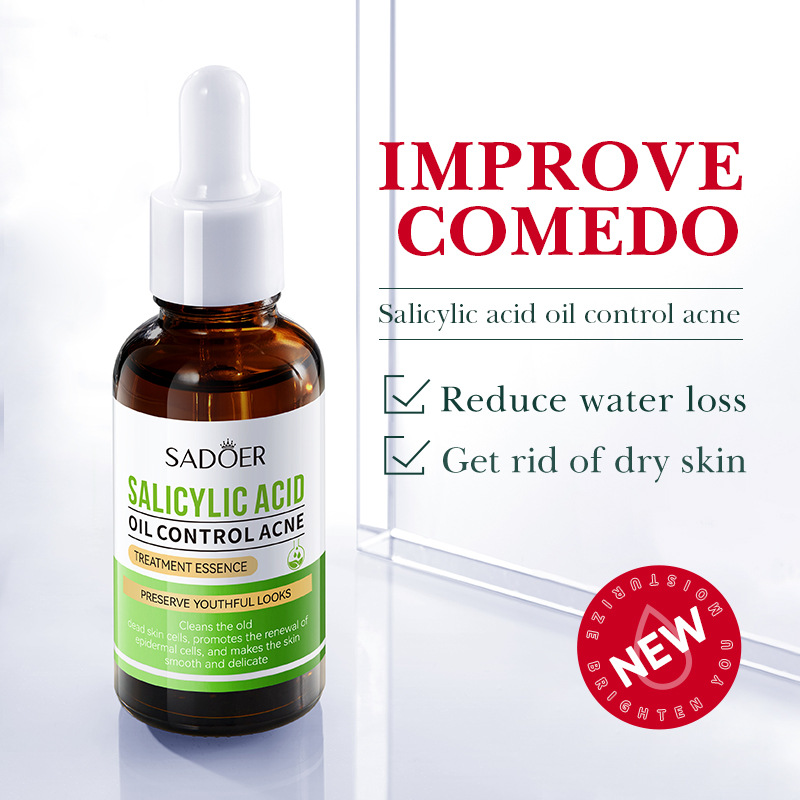 Cross-border wholesale of SADOER salicylic acid Oil Control and Acne Removal Essence and Acne Mark Fading Essence in full English details Picture