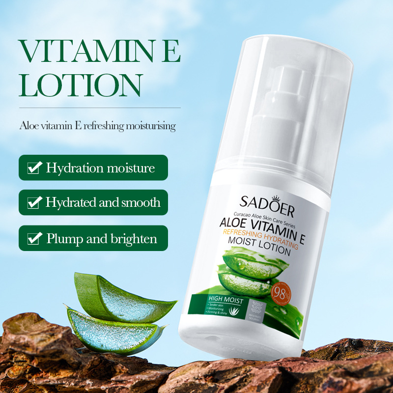 Cross-border export wholesale of SADOER Moisturizing and rejuvenating aloe Vera Vitamin E Lotion, Moisturizing Lotion and cream details Picture
