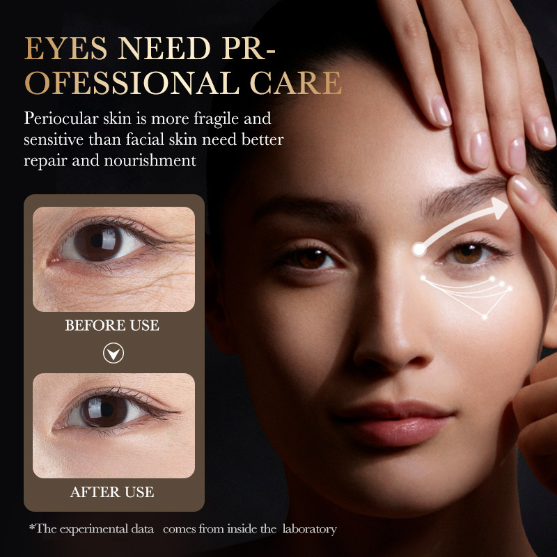 All-english ZOZU24K Gold Hyaluronic Acid Anti-Wrinkle Multi-Effect Eye Cream for Eye Care, cross-border export wholesale Specification drawing