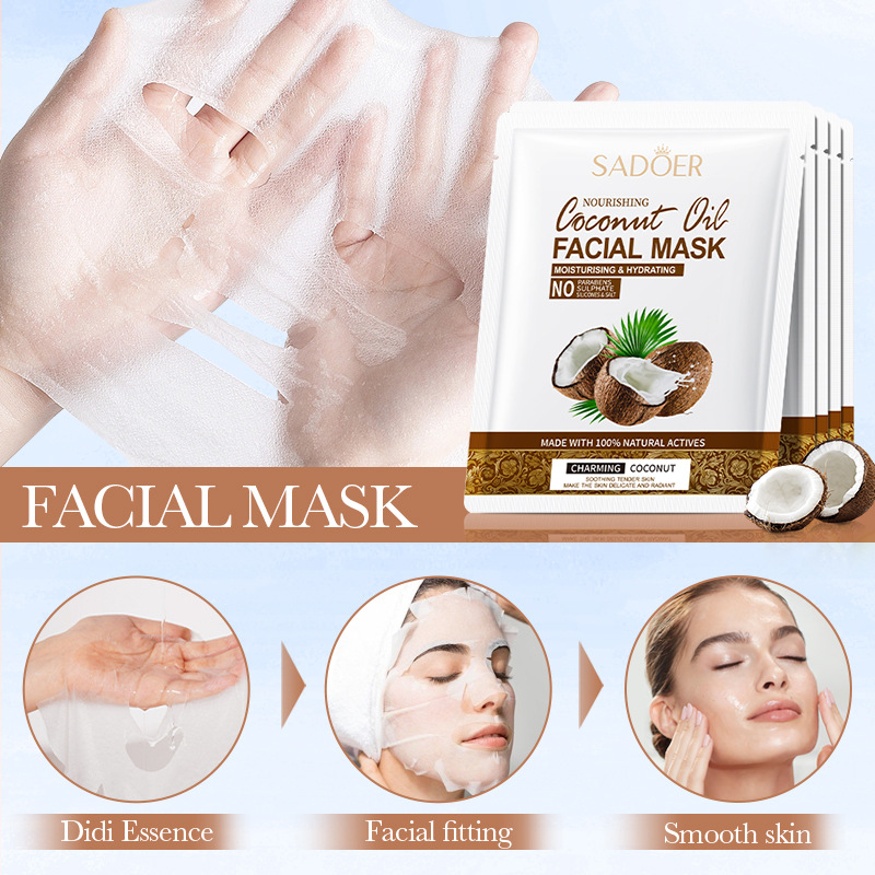 Cross-border export wholesale of SADOER coconut oil Nourishing and Moisturizing Facial mask Item Picture