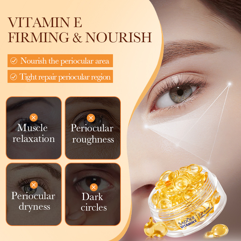 Cross-border wholesale of SADOER Evening primrose Vitamin E Firming Eye Serum and Moisturizing Eye cream in English details Picture