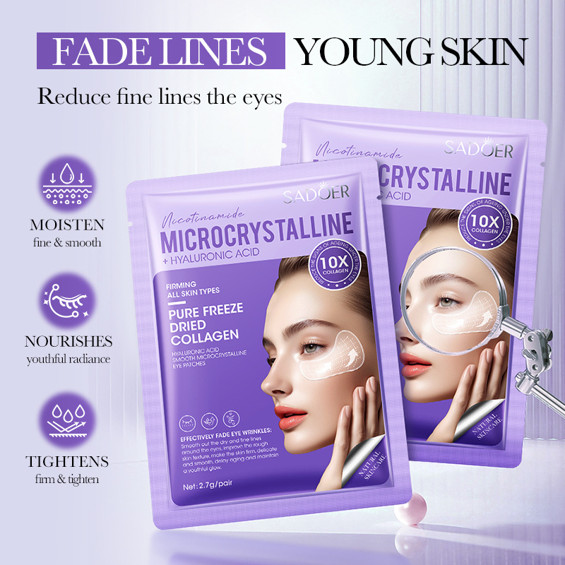 Cross-border export wholesale of SADOER hyaluronic acid Repair microcrystalline eye wrinkle patches to reduce fine lines around the eyes details Picture