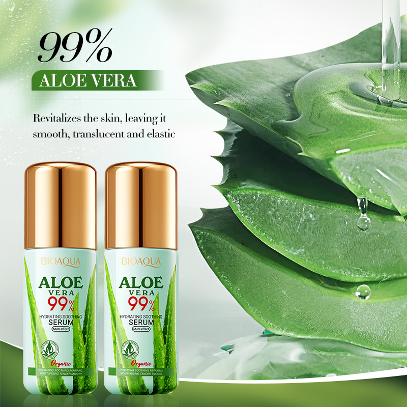 All-english BIOAOUA Aloe Vera Hydrating and Soothing Essence Moisturizing and Hydrating Skin Care Essence Cross-border export wholesale Specification drawing