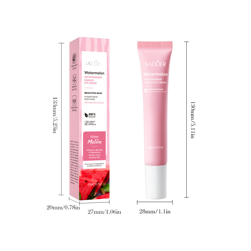 Cross-border wholesale of SADOER Watermelon Nicotinamide essence skin care products, eye cream and face cream in full English Item Picture