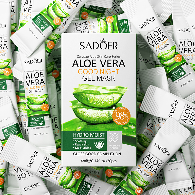 Cross-border export wholesale of SADOER aloe Vera Night Mask Moisturizing and hydrating Sleep Mask Item Picture