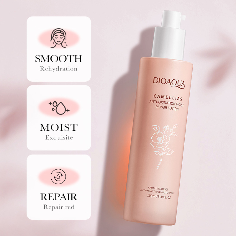 All-english BIOAOUA Camellia Antioxidant Moisturizing Lotion and Moisturizing Skin Lotion Cross-border export wholesale Specification drawing