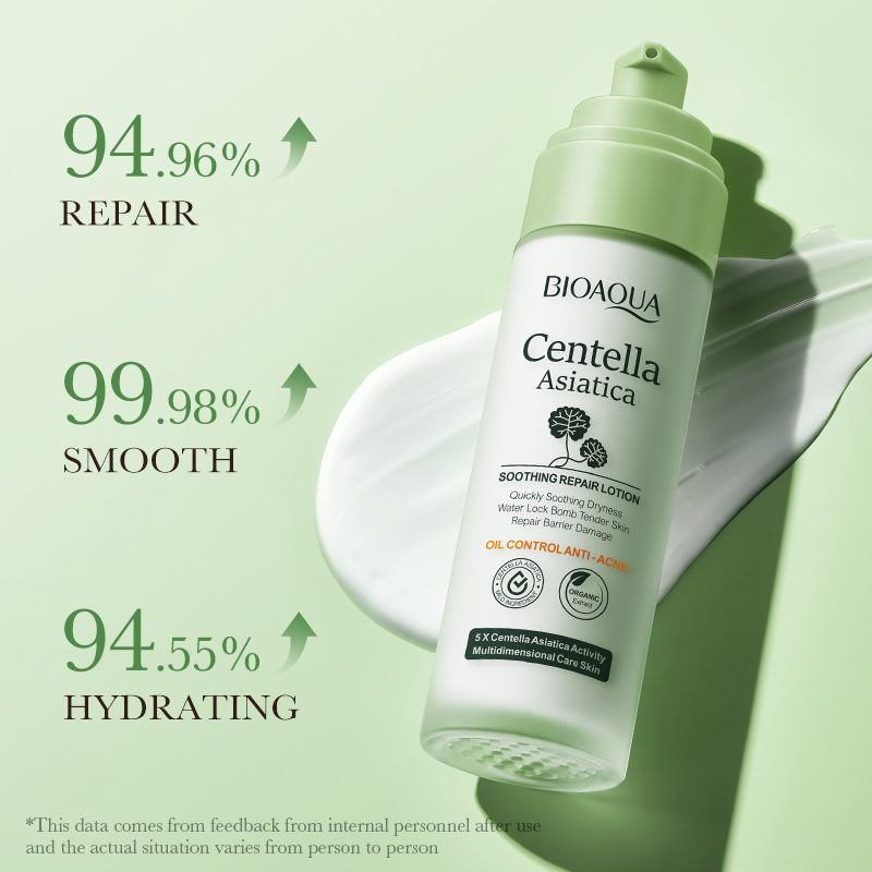 All-english BIOAOUA Centella asiatica Soothing and Repairing Lotion Moisturizing Skin Lotion Cross-border export wholesale Specification drawing