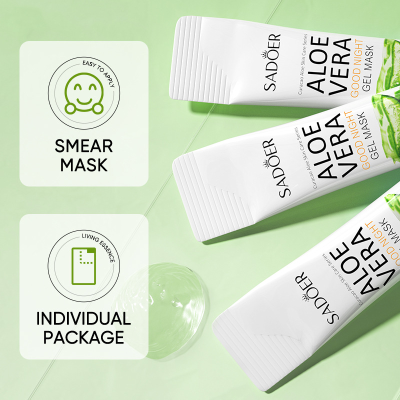 Cross-border wholesale of SADOER aloe Vera Night Mask Hydrating and Moisturizing leave-in Sleeping Mask Item Picture