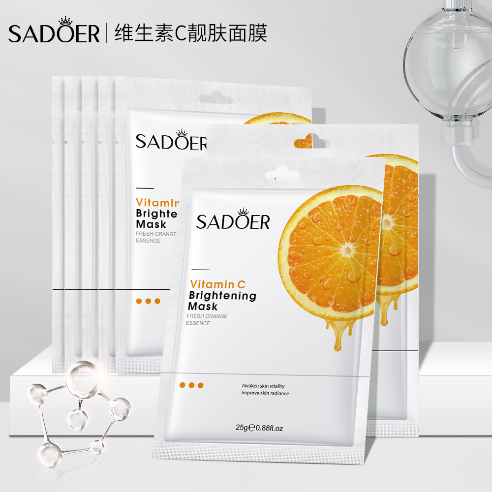 Cross-border export wholesale of SADOER Vitamin C Facial mask for hydrating and moisturizing Application Scenario