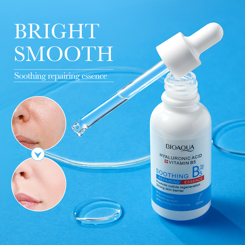 Cross-border wholesale of all-English BIOAOUA Vitamin B5 Hyaluronic Acid Soothing Repair Essence and Moisturizing Essence Specification drawing