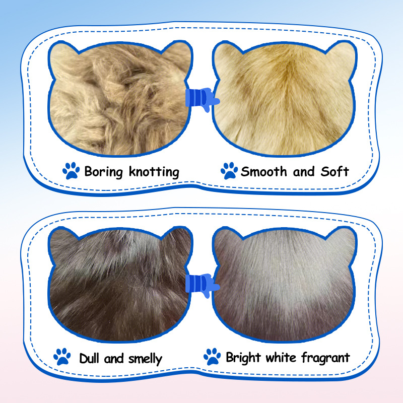 EXGYAN Pet Nourishing and Brightening Hair Essential Oil for cats and Dogs cross-border export wholesale Application Scenario