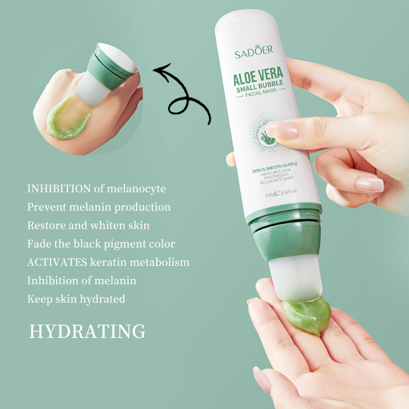 Cross-border wholesale of SADOER aloe Vera bubble Mask for cleansing blackheads and acne Application Scenario