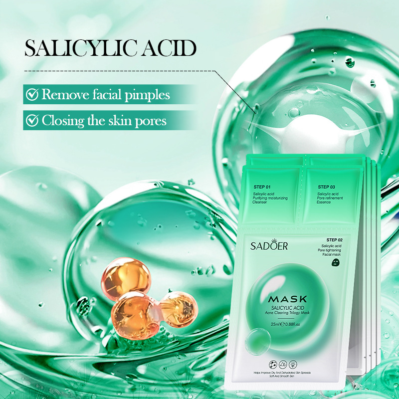 Cross-border export wholesale of SADOER salicylic acid acne-removing Trilogy Masks, delicate and moisturizing masks details Picture