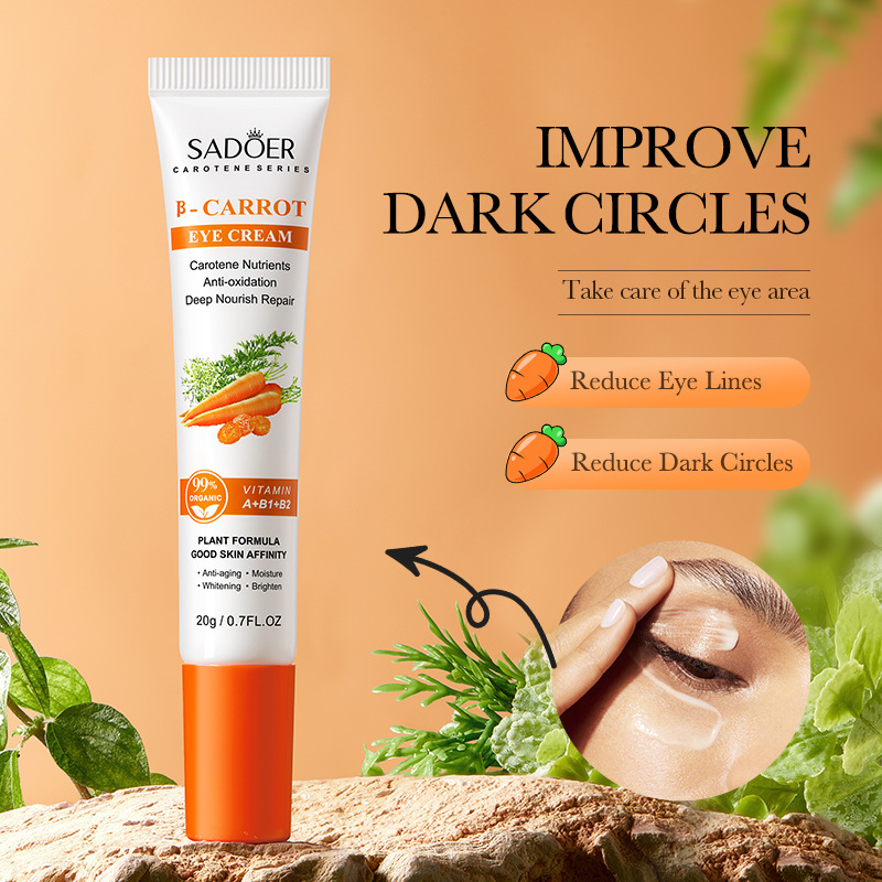 Cross-border export wholesale of SADOER beta-carrot skincare set, face cream, facial cleanser and essence in full English Item Picture