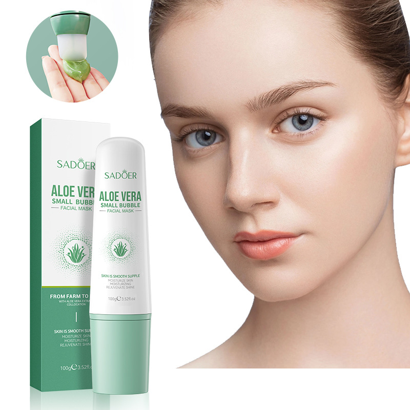 Cross-border wholesale of SADOER aloe Vera bubble Mask for cleansing blackheads and acne details Picture