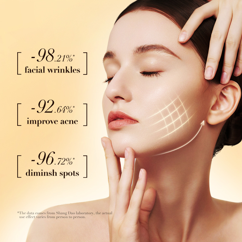 Cross-border wholesale of SADOER24K Gold Pearl Collagen Whitening Moisturizing Hydrating Essence and Skin Rejuvenation Essence in Full English Specification drawing