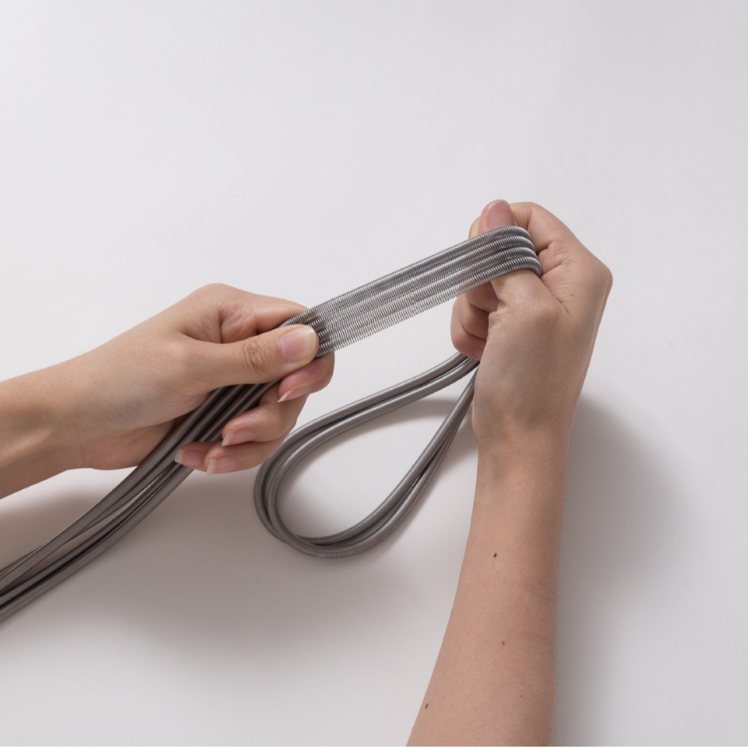In stock, stainless steel spring wire protection elbow pipe, flat head without hook, protective wire sleeve, processed by a powerful factory with high elasticity Specification drawing
