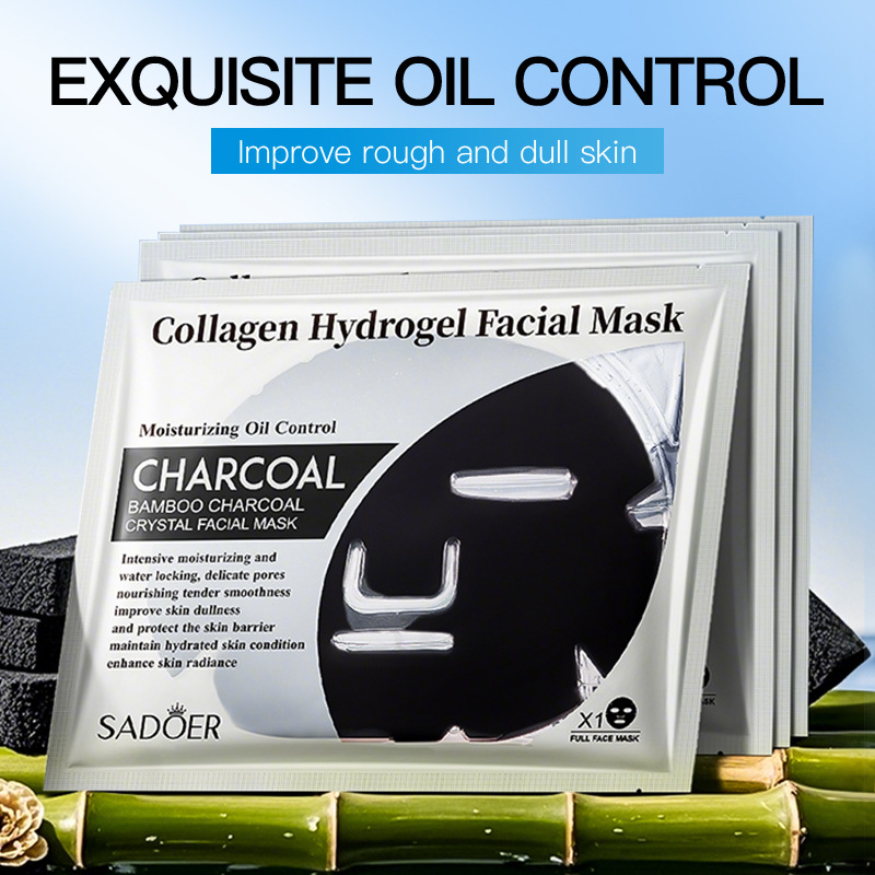 Full English SADOER Bamboo Charcoal Collagen Crystal Mask Hydrating and Moisturizing Mask Patch cross-border export wholesale details Picture