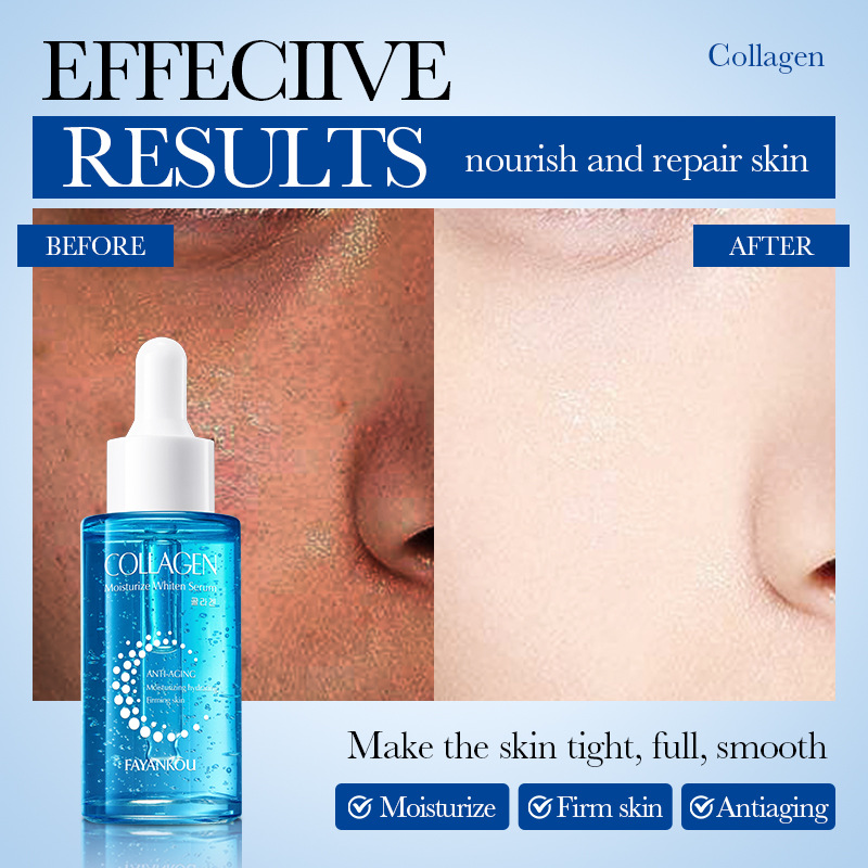 All-english FAYANKOU Collagen Moisturizing Whitening Liquid Brightening Skin Essence Cross-border export wholesale Item Picture