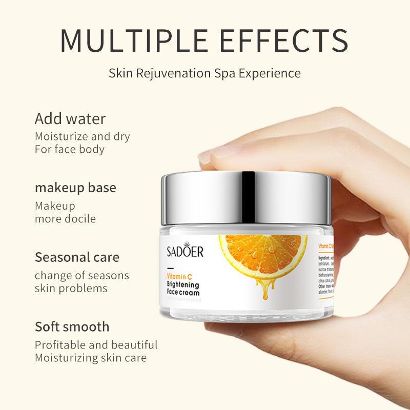 SADOER Vitamin C Cream hydrates, brightens and moisturizes the skin. Cross-border export wholesale of VC cream Specification drawing