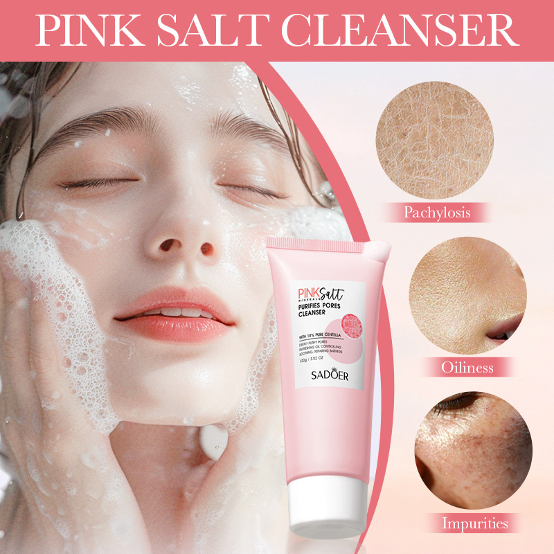 SADOER Himalayan Powder Salt Pore-purifying Facial Cleanser Cross-border export wholesale details Picture