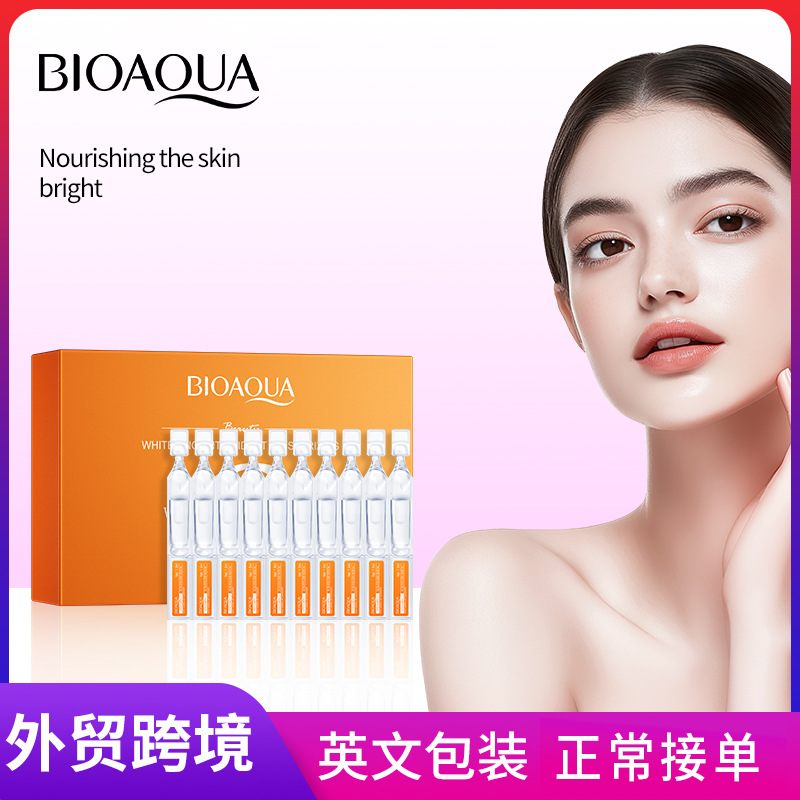 Cross-border export wholesale of all-English BIOAQUA Vitamin C Whitening, Hydrating and Antioxidant single-Use Essence full figure