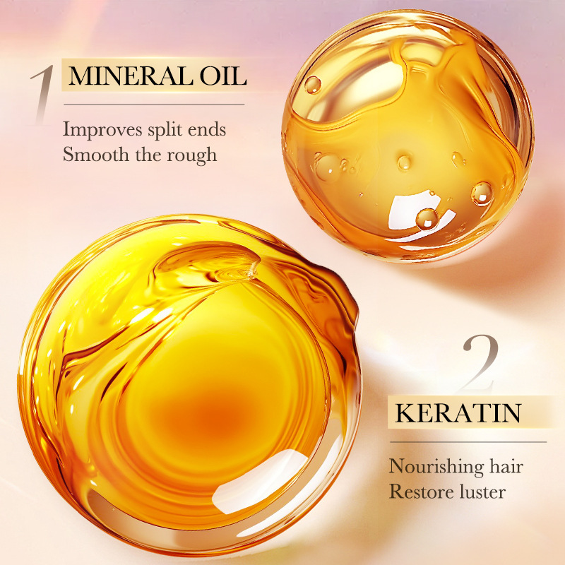 Cross-border export wholesale of all-English SADOER Repairing Fragrance Hair Essential Oil Softening and Nourishing Hair Conditioner Specification drawing
